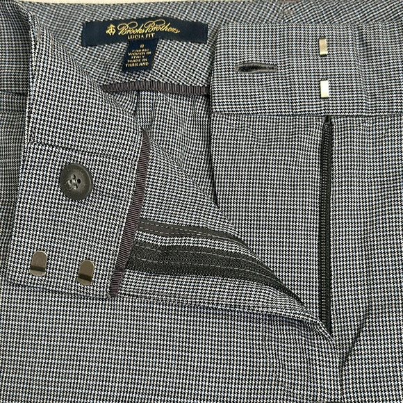 Brooks Brothers Lucia Fit Women’s Size 8 Navy Blue Wool Trousers Work Pants - Picture 7 of 13